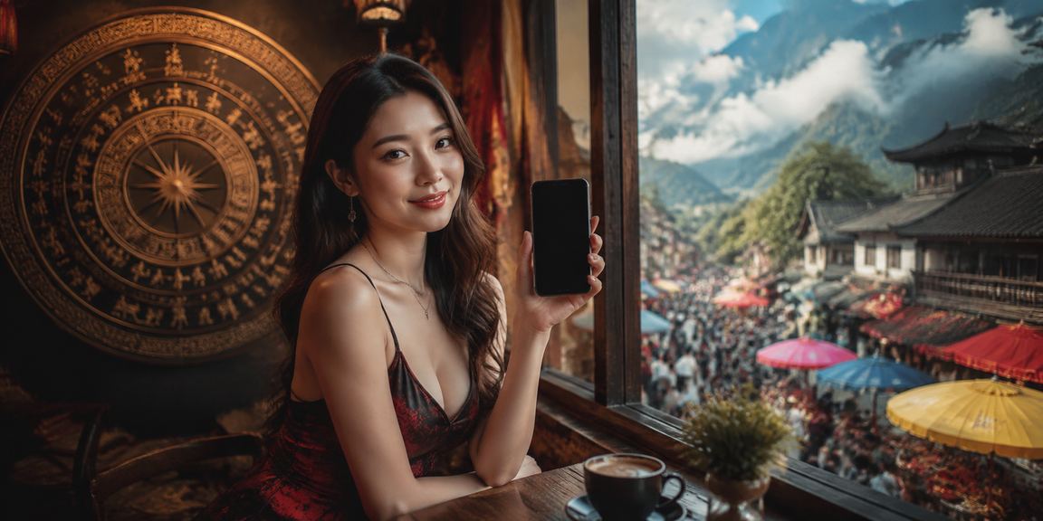 Người dùng tại Sapa dùng điện thoại truy cập casino và hỗ trợ trực tuyến bên ly cà phê